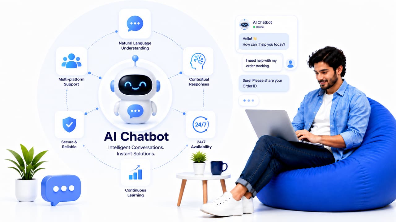 AI chatbot development — conversational AI, NLP bots and customer service automation